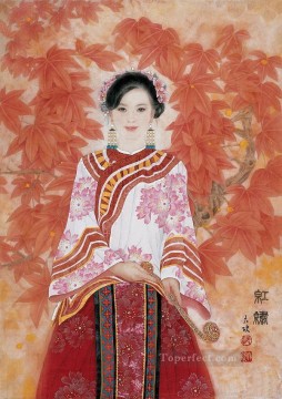 traditional Painting - red leaves traditional Chinese